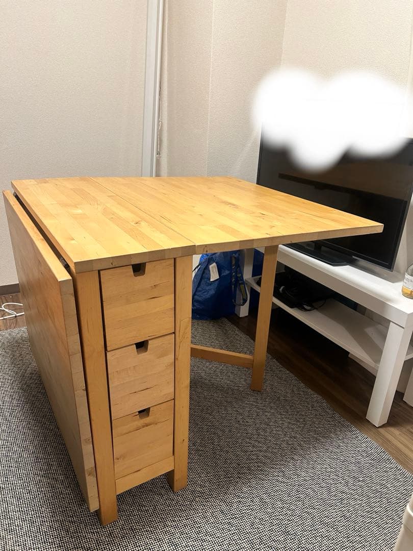 IKEA NORDEN(ノールデン) 木製折りたたみダイニングテーブル