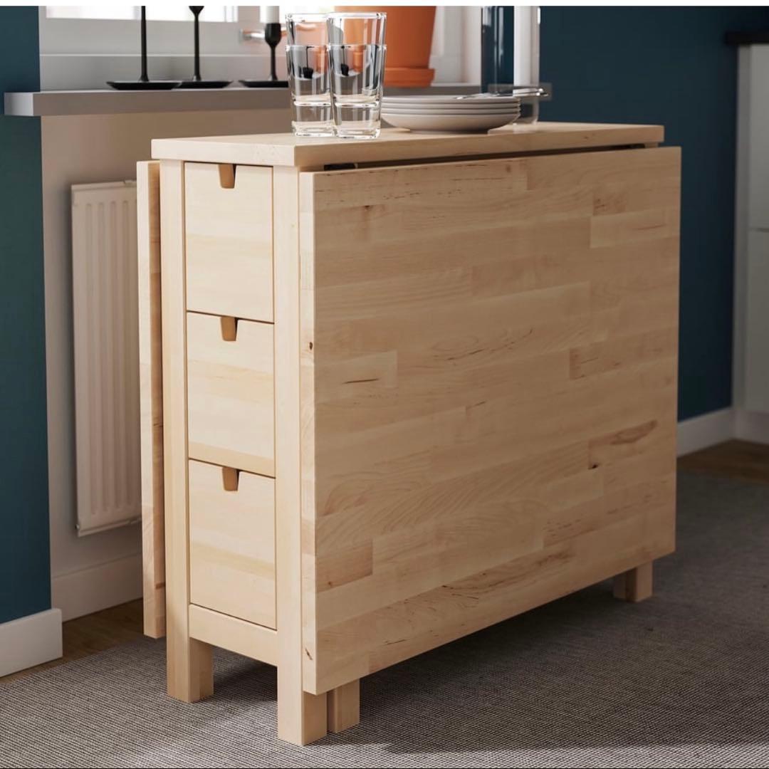 IKEA NORDEN(ノールデン) 木製折りたたみダイニングテーブル