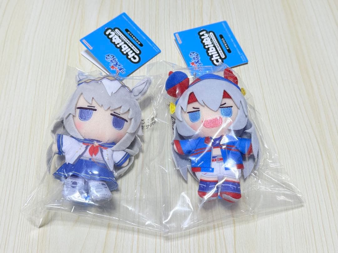 ウマ娘 シンデレラグレイ_Chibiぬいおすわりマスコット　オグリ　タマモクロス