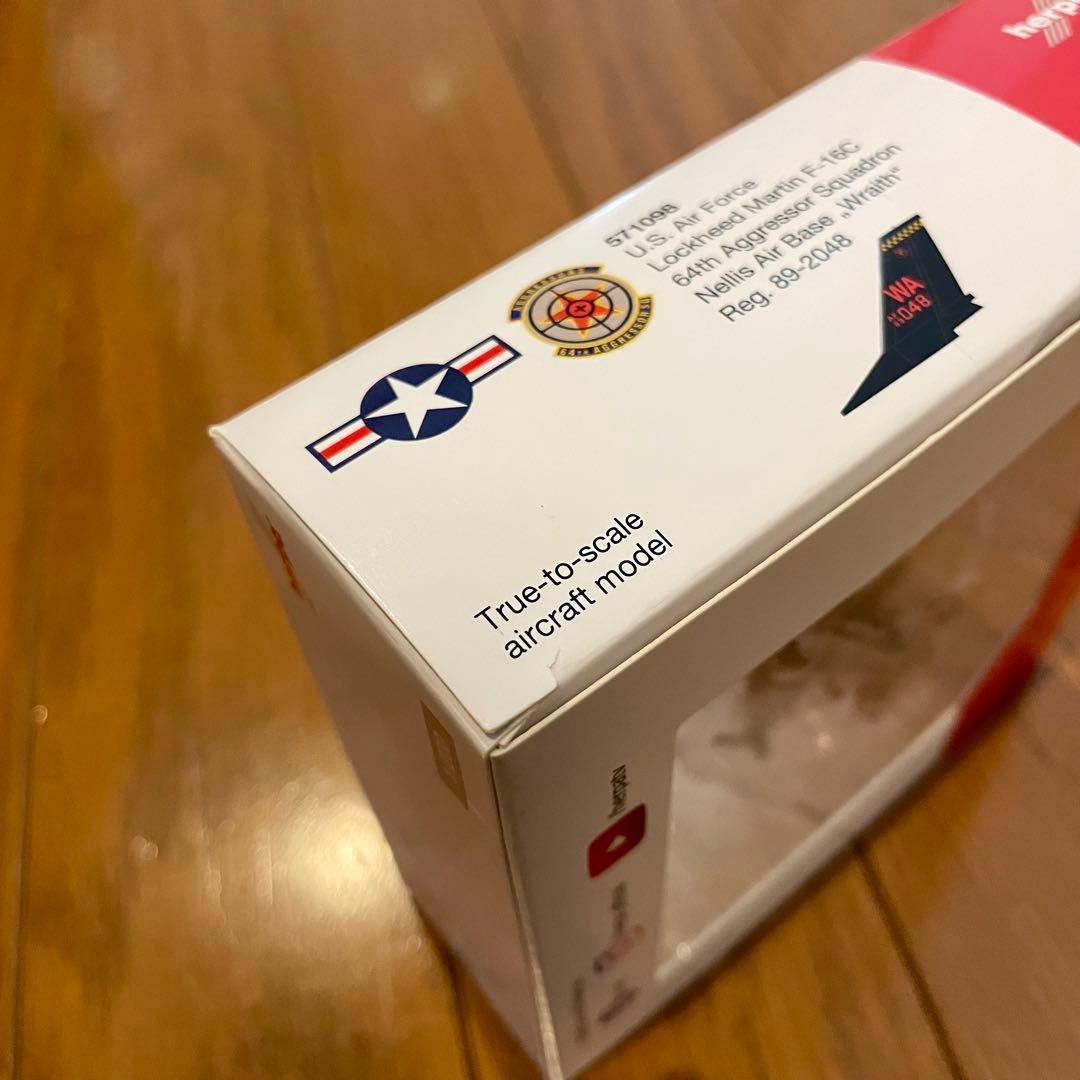 【未使用品】HERPA 1/200 F-16C AGGRESSOR WRAITH