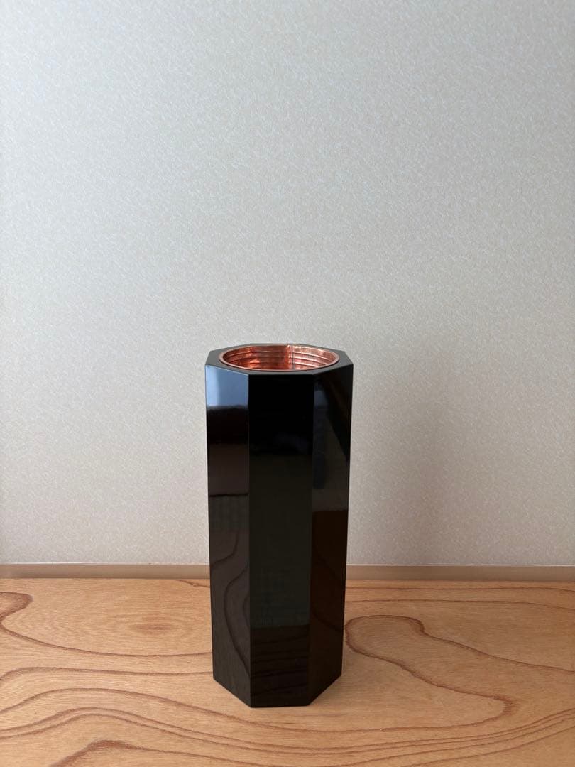 61 【おまとめ可能】　華道　八角塗寸胴　華道具　寸どう　生け花　花器　花入れ