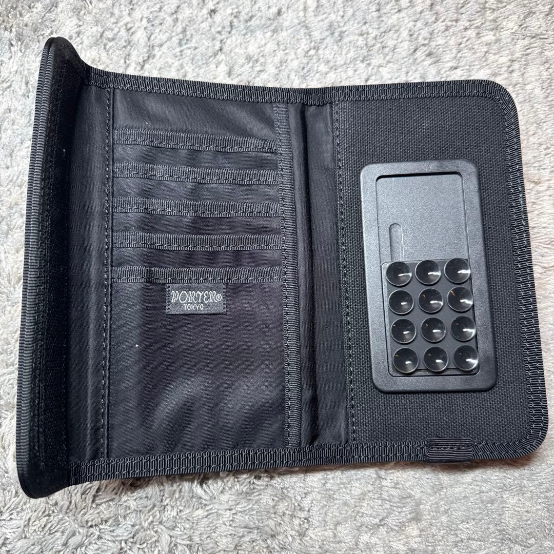 【美品】sacai × PORTER スマホケース マルチケース ブラック