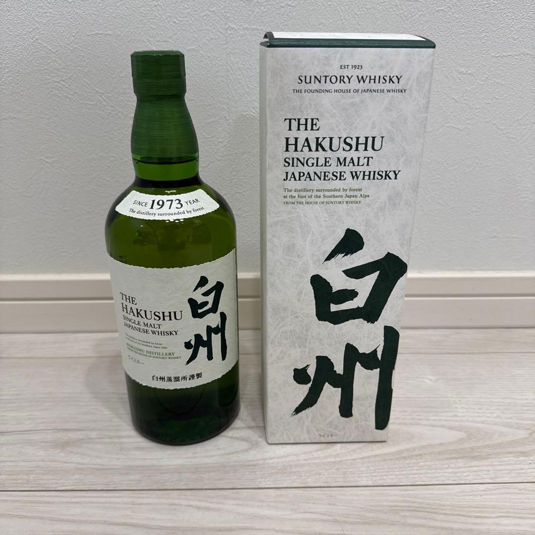 サントリーシングルモルトウイスキー白州　化粧箱付