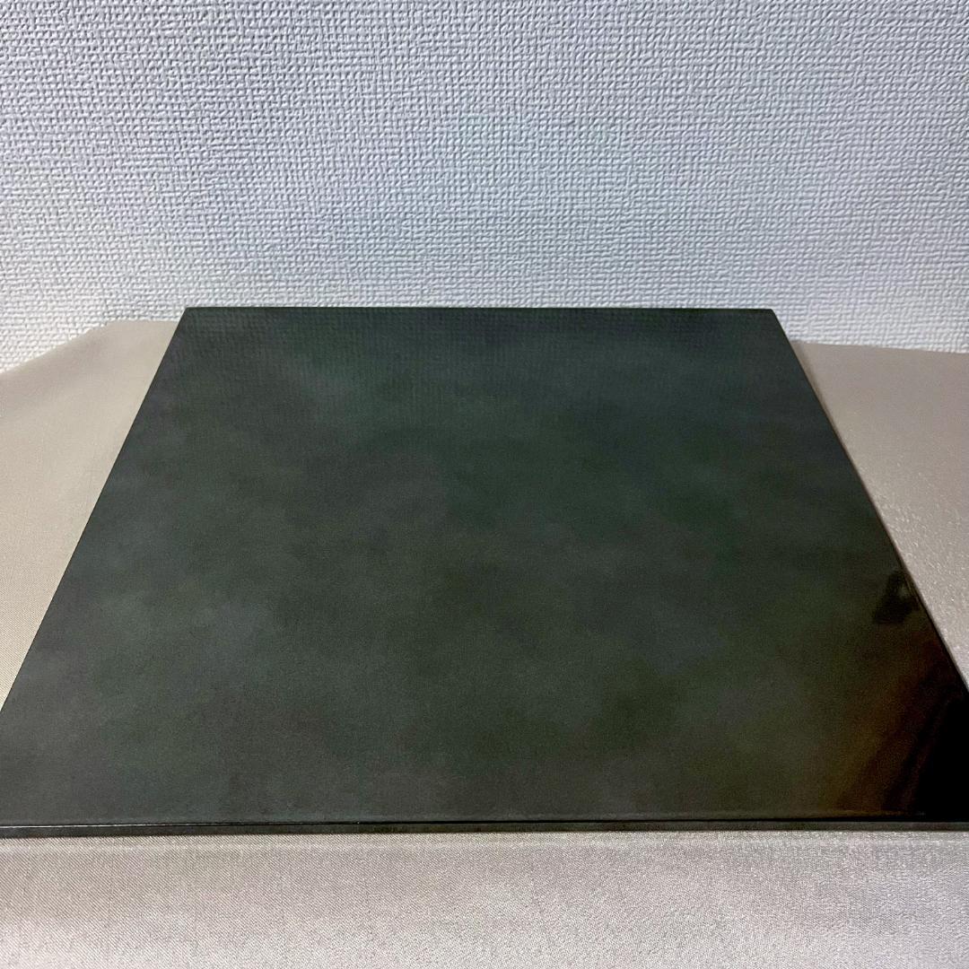 ★新品未使用 超美品 ★リバーシブル折敷　ガンメタリック✖️メタリックホワイト