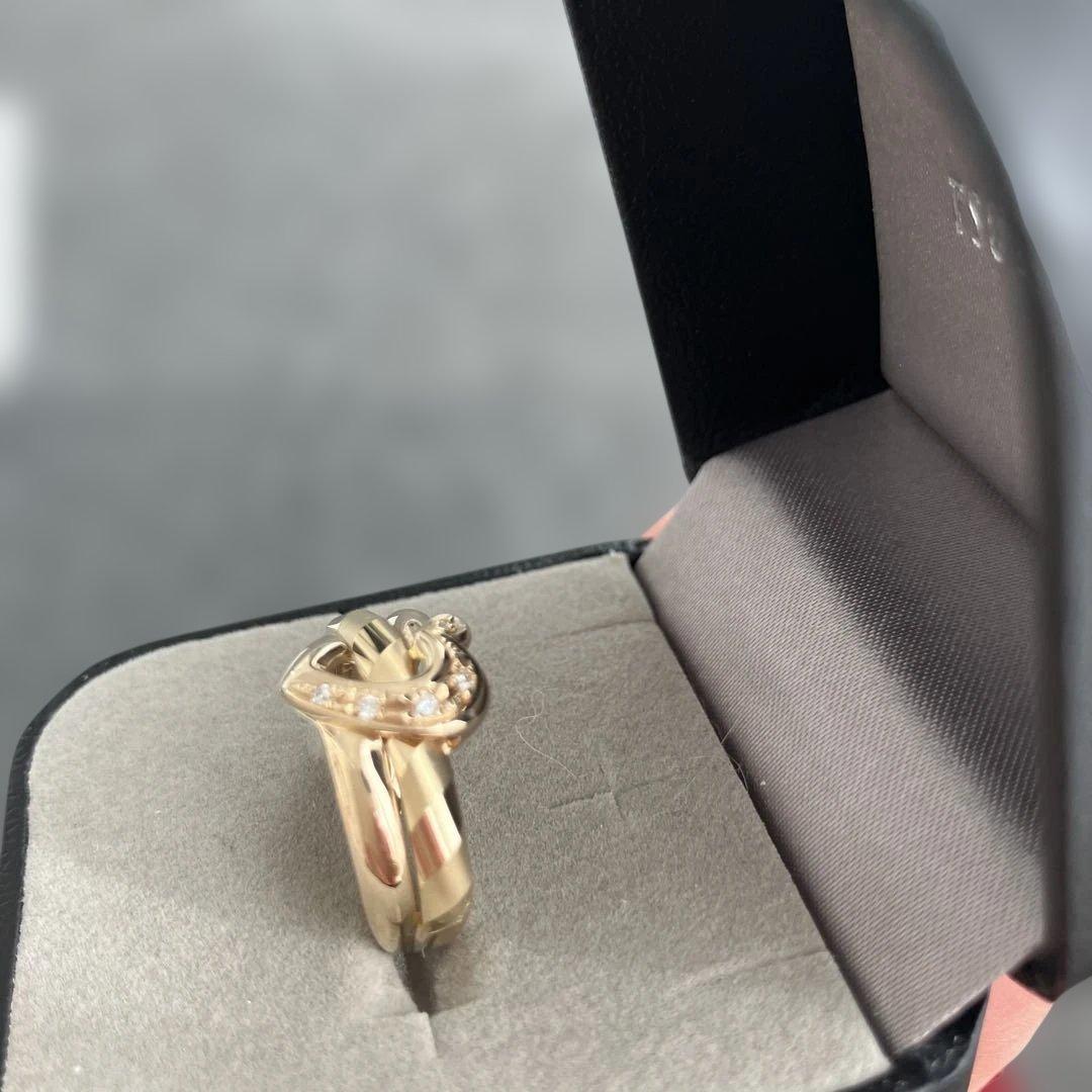 K10YGダイヤモンドリング