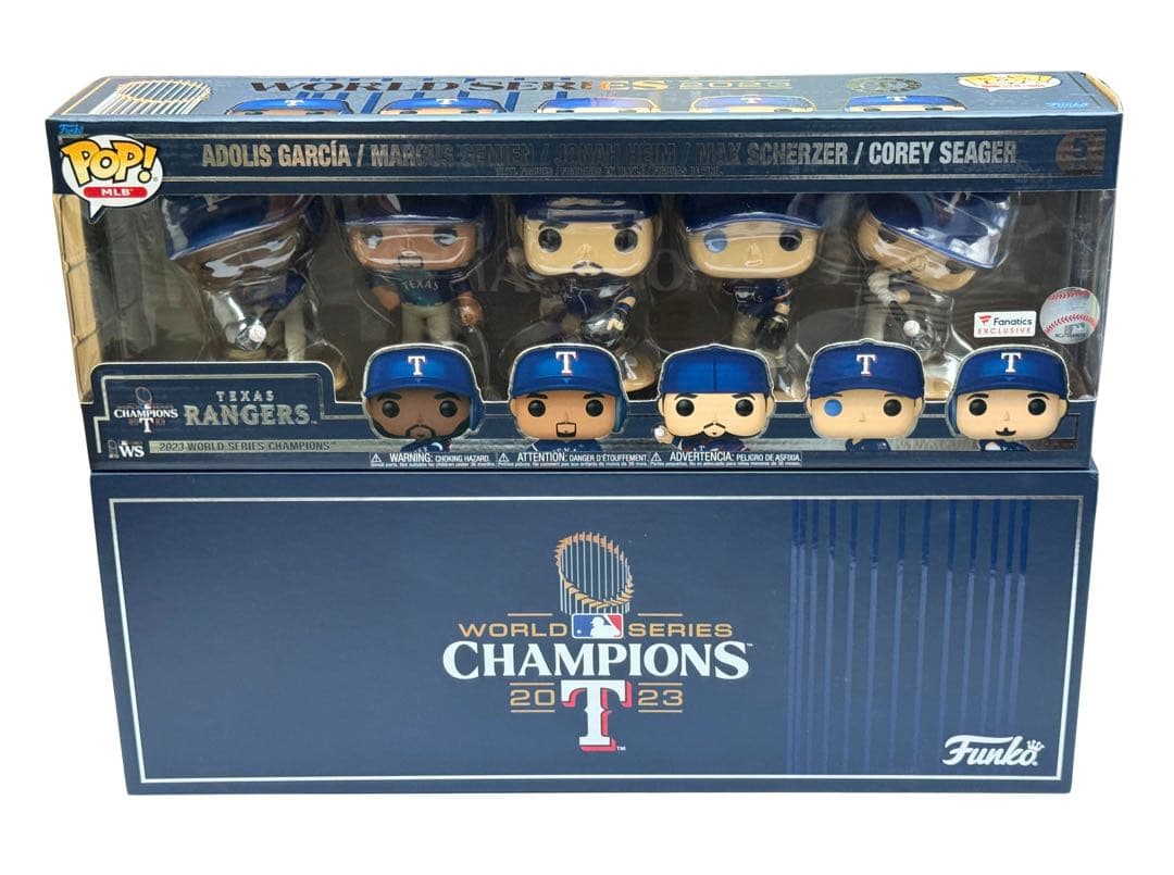 MLB Funko Pop レンジャーズ ワールドシリーズチャンピオン5体セット