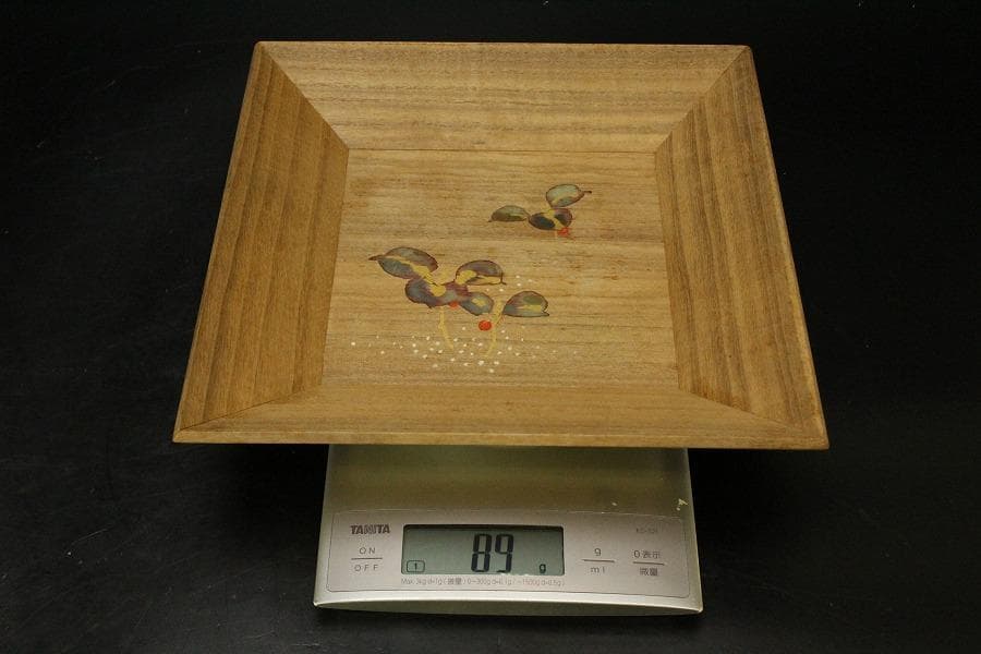 古美術 福年自筆 香盆 共箱(ZE525)