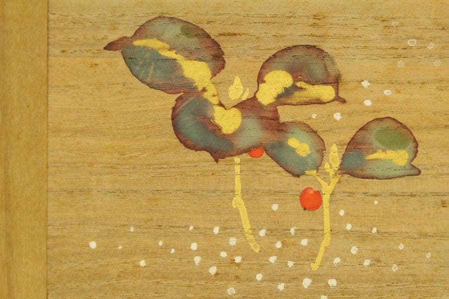 古美術 福年自筆 香盆 共箱(ZE525)