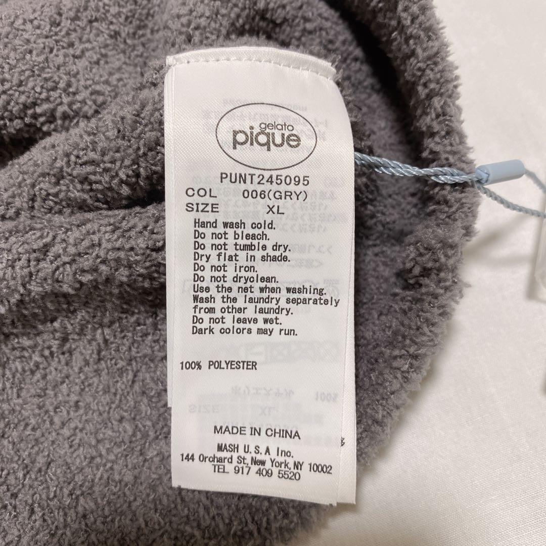 gelato pique トイプードル ジャガード カーディガンXLグレー