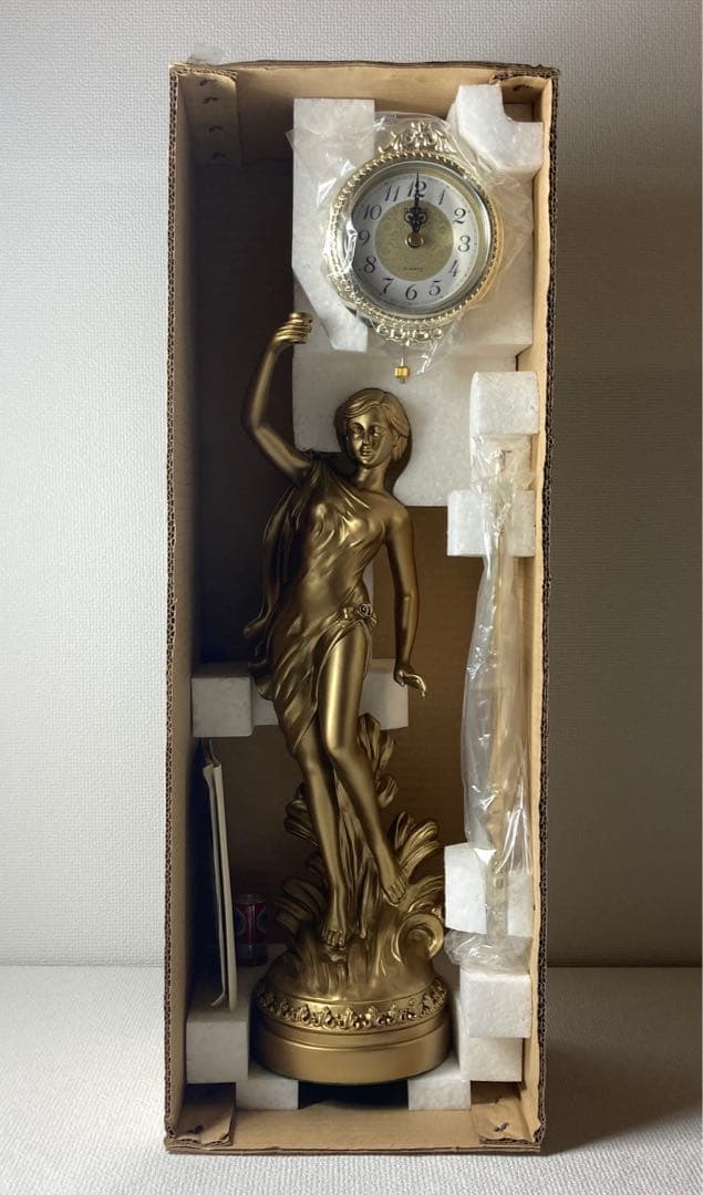 未使用　SEIKO セイコー　女神　ヴィーナス　飾り振り子時計　置き時計