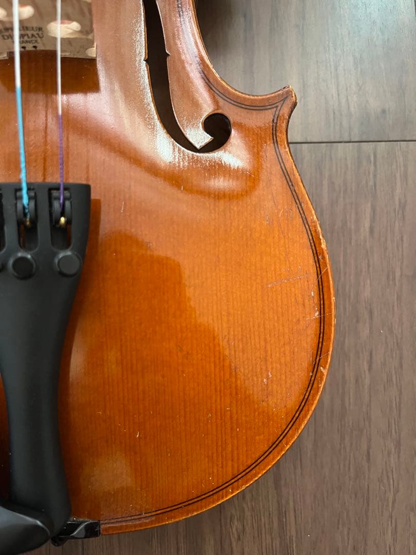 ペゾルト　801 バイオリン 1/2サイズ　本体 肩当て　アルシェ弓　ケース付き