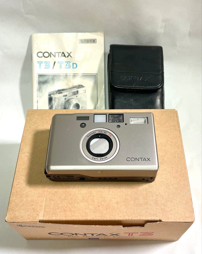 CONTAX T3 チタンシルバー 35mm フィルムカメラ