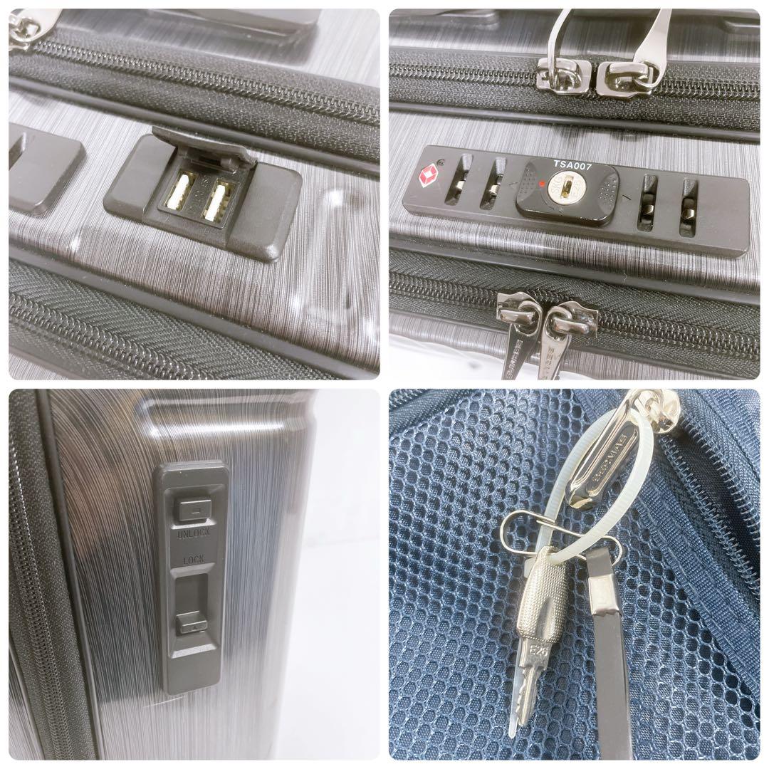 【良品】BERMAS バーマスINTER CITY USB付スーツケース 33L