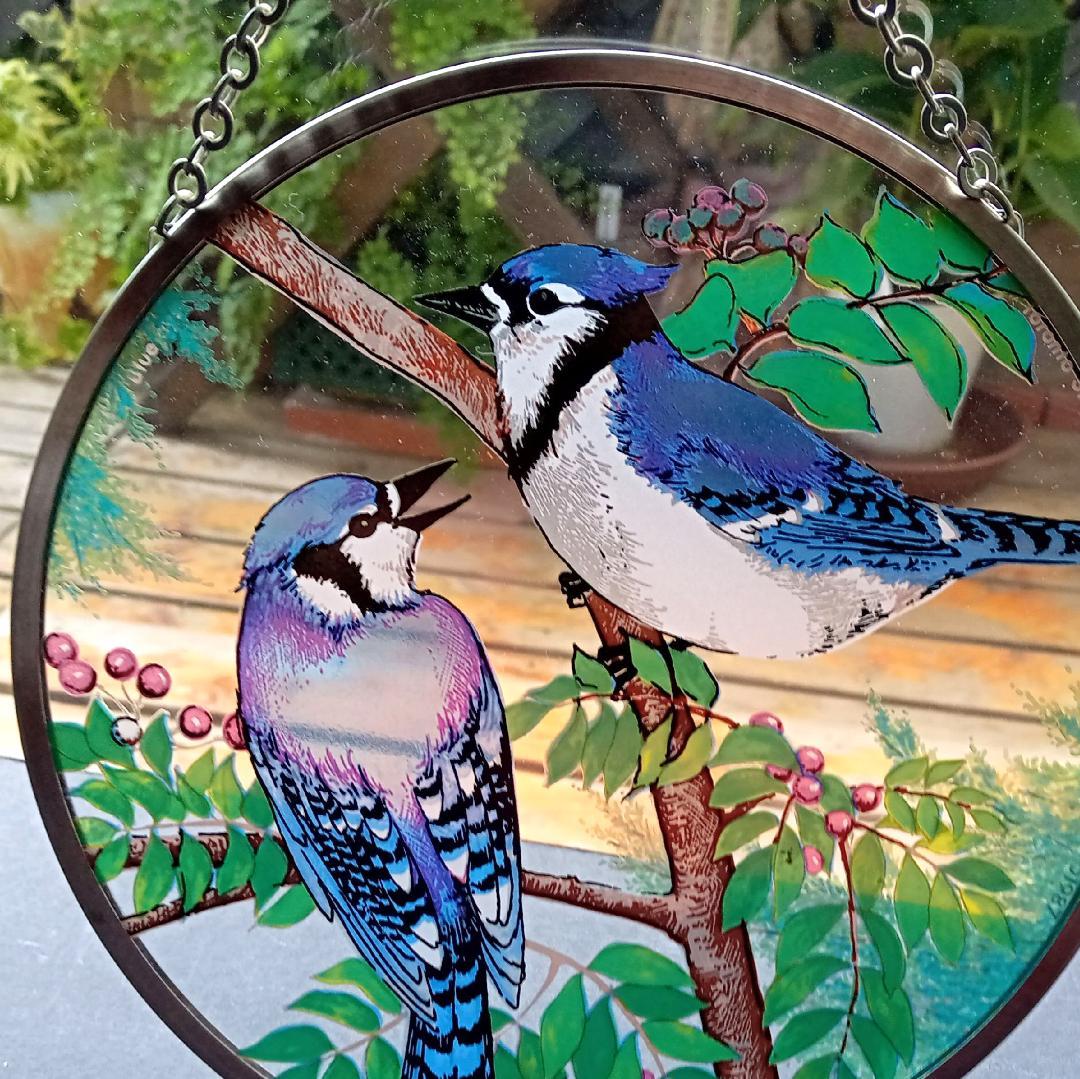 トロント・ステンドグラス Blue Jay ブルージェイ アオカケス