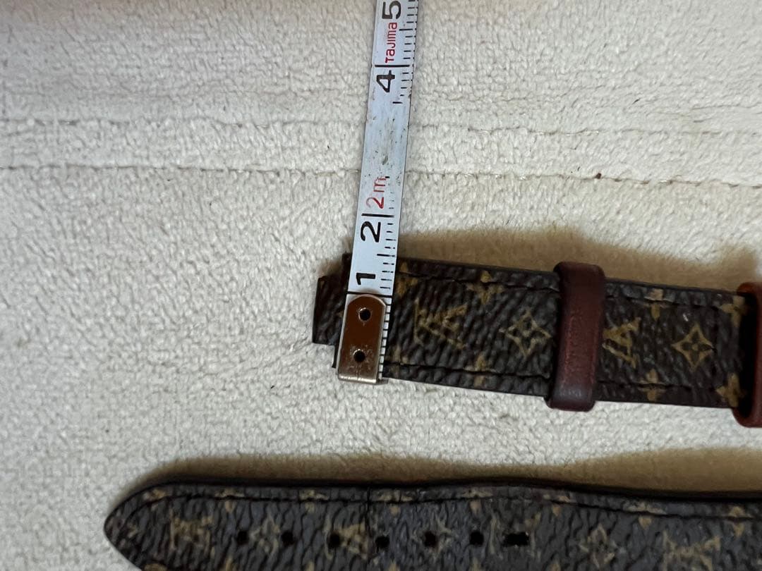 訳あり　Louis Vuitton モノグラム レザーベルト 尾錠　本物