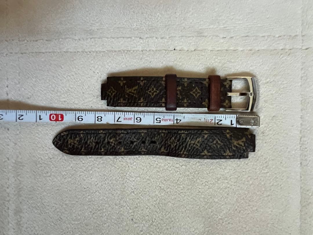 訳あり　Louis Vuitton モノグラム レザーベルト 尾錠　本物