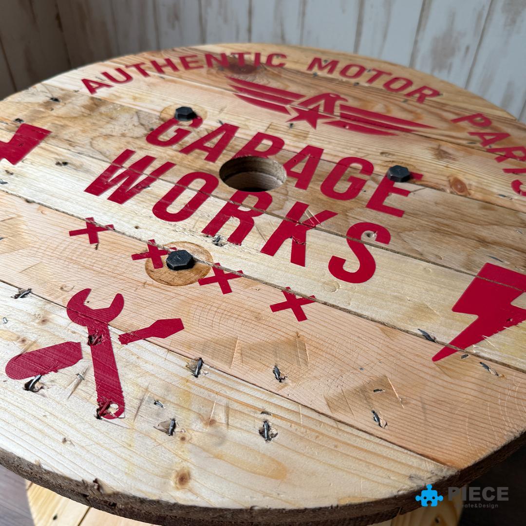 ケーブルドラム 電線ドラム テーブル アメリカン インテリア ガレージ GW①