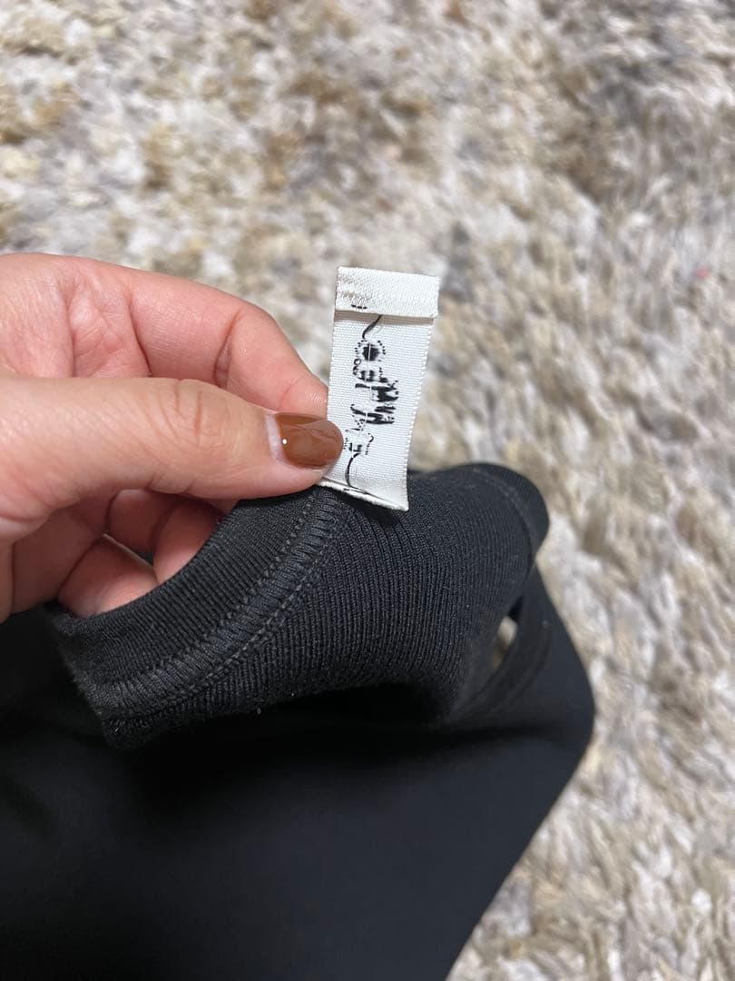 CELINE ブラック ワンショルダー タンクトップ