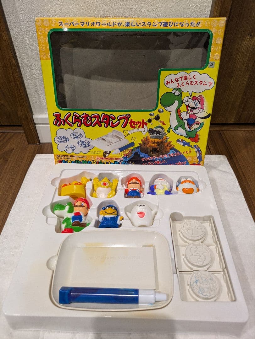 任天堂 1991 スーパーファミコン スーパーマリオワールド スタンプフィギュア