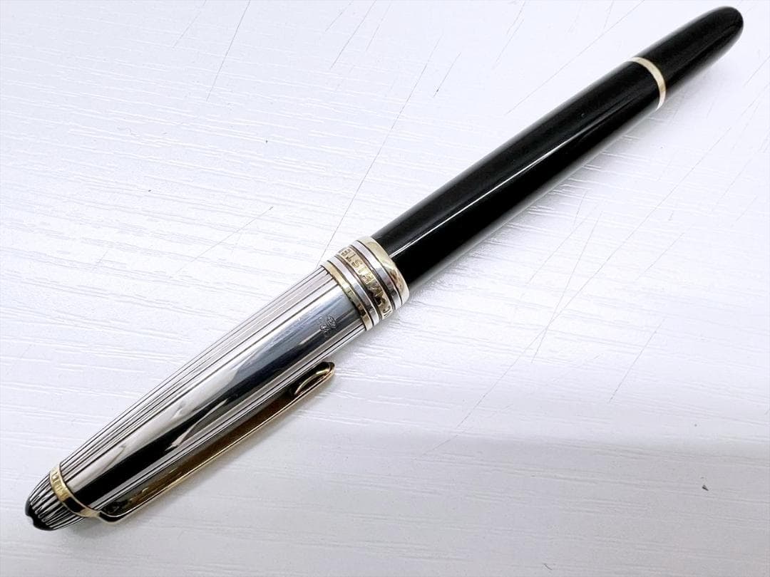 ジャンク扱い　モンブラン　ソリテール　デゥエ　万年筆　925　ペン先不明