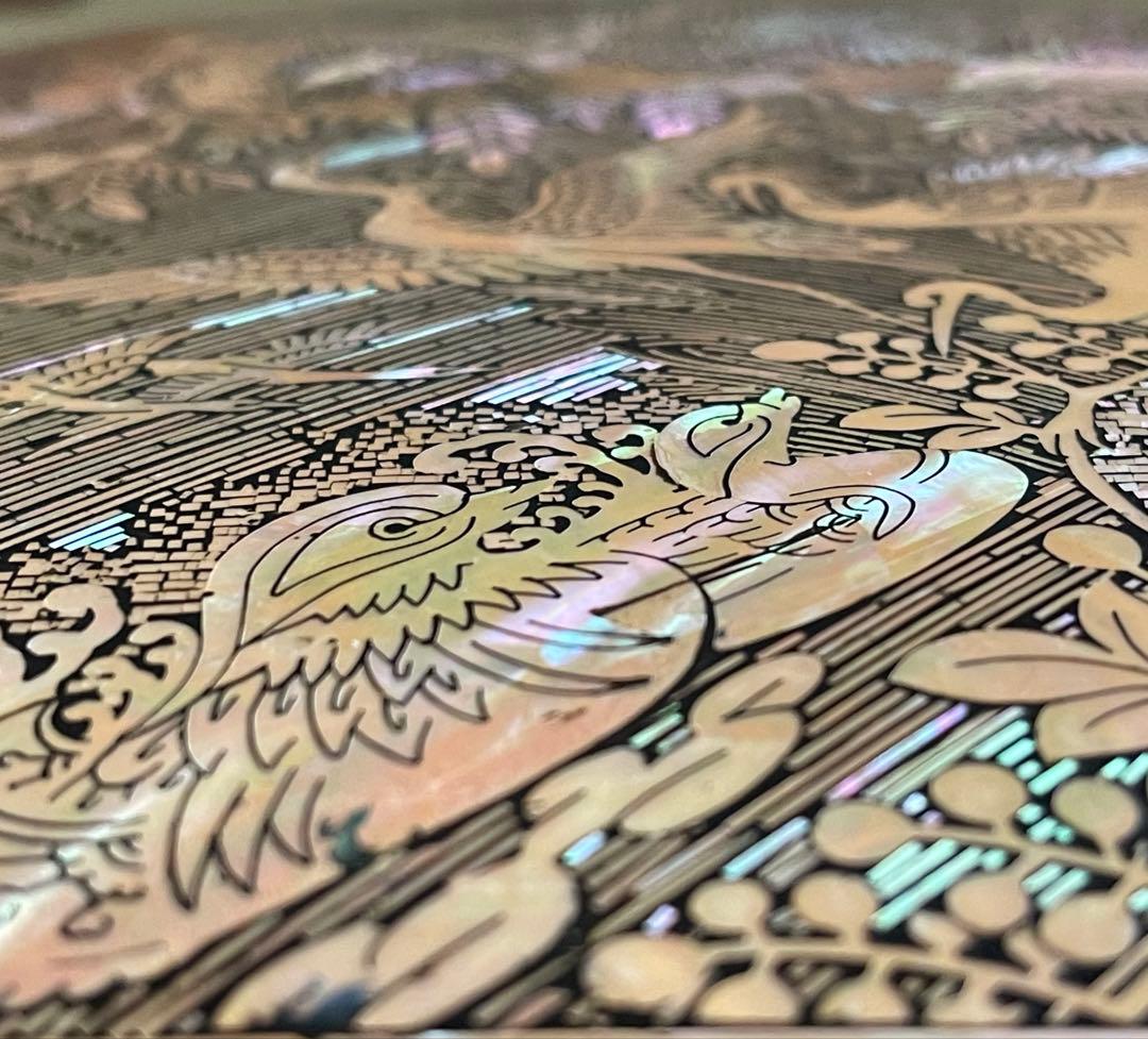 最終価格！　螺鈿　重箱　李在祥　韓国　貝細工　小物入れ　工芸品　漆器