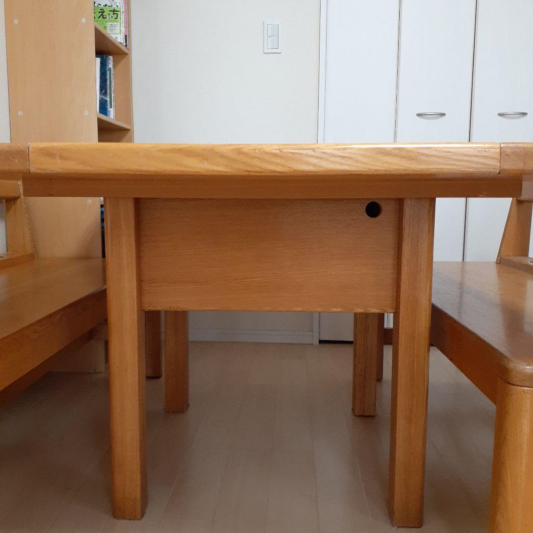 桃紺ママ専用木製ダイニングテーブル定価38万
