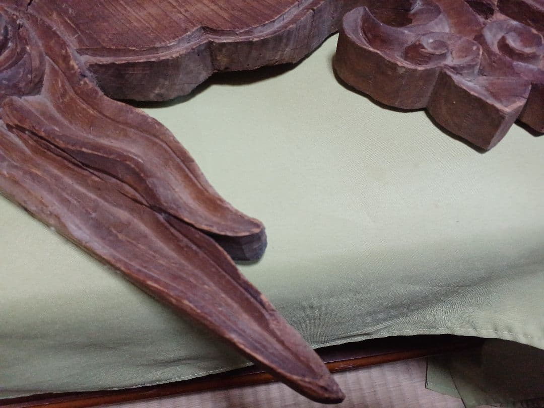 嘉永元年（1848年）奉納　「懸魚」　寺院古材 彫刻 仏教美術 寺院装飾