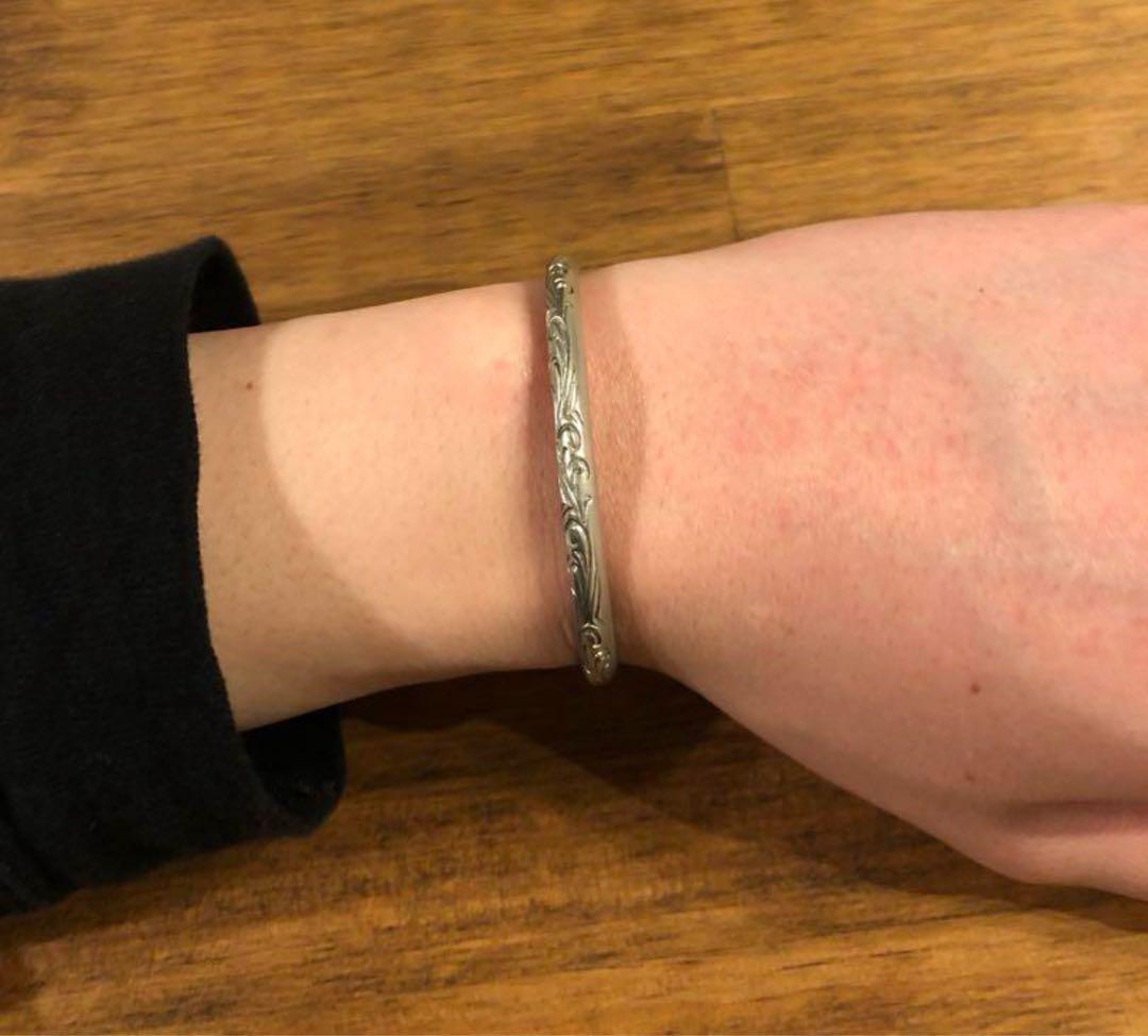 シルバーバングル　ビンテージ 80s ナバホ