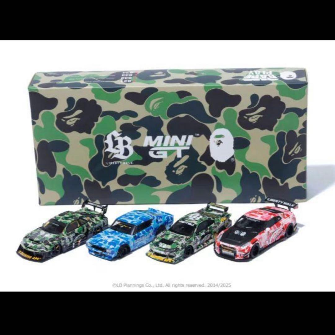 限定 BAPE LBWK NISSAN 1/64 4PCS SET