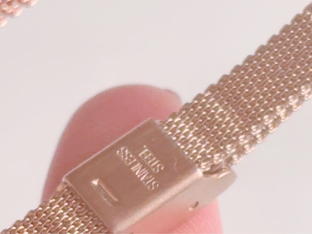 美品NOJESS ノジェスジュエリーウォッチダイヤモンドメッシュベルト稼働品