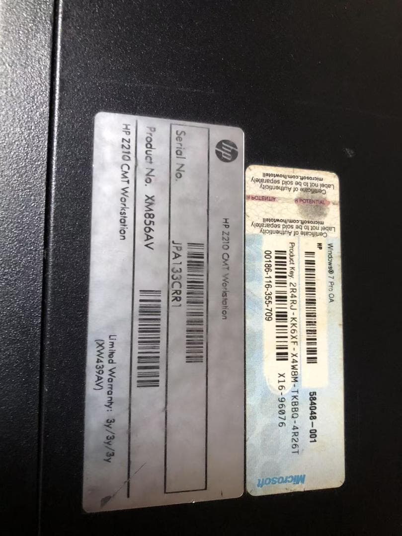 [通電確認済]HP XM856AV