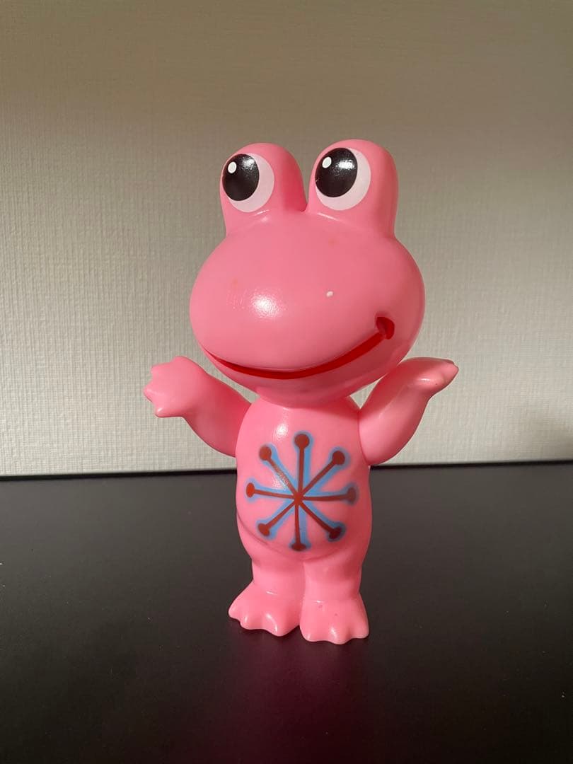 ケロちゃん 興和 レトロ ソフビ フィギュア コルゲンコーワ 花火 ピンク