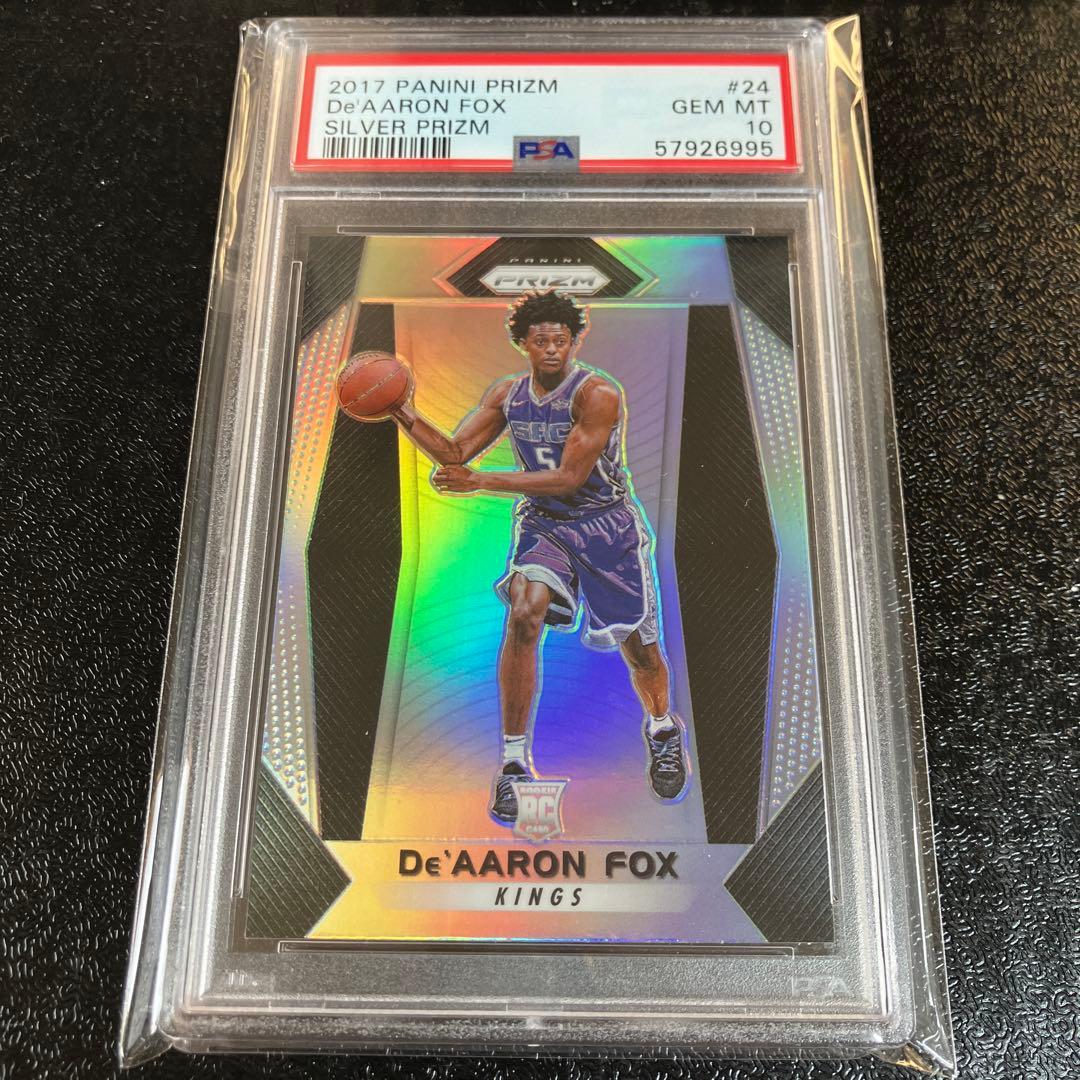 NBA Prizm De’Aaron Fox RC silver PSA10