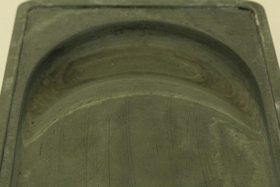 古い 文房具 硯 二面 筆 三本 まとめて(ZE538)