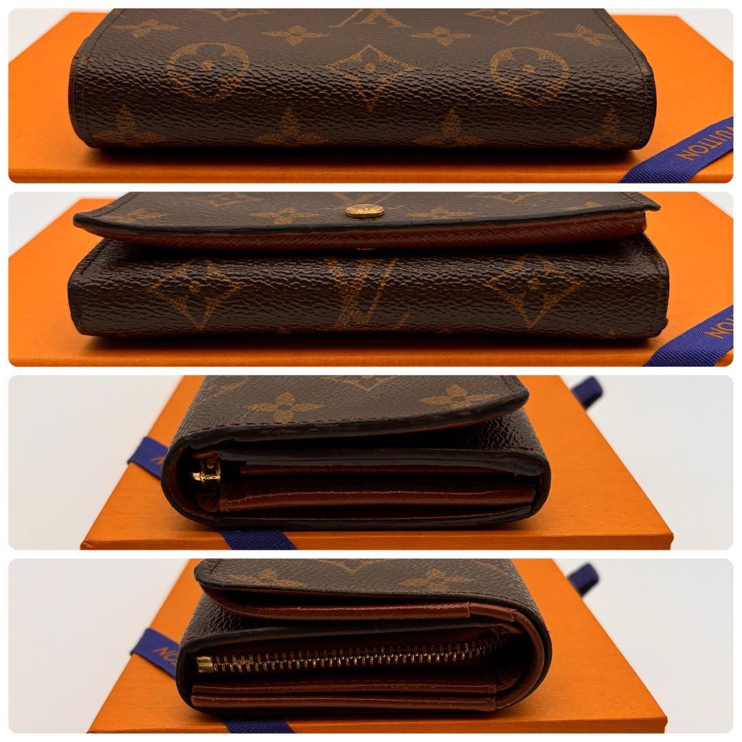 【鑑定済み】ルイヴィトン✨モノグラム✨ポルトモネビエ トレゾール 二つ折り財布
