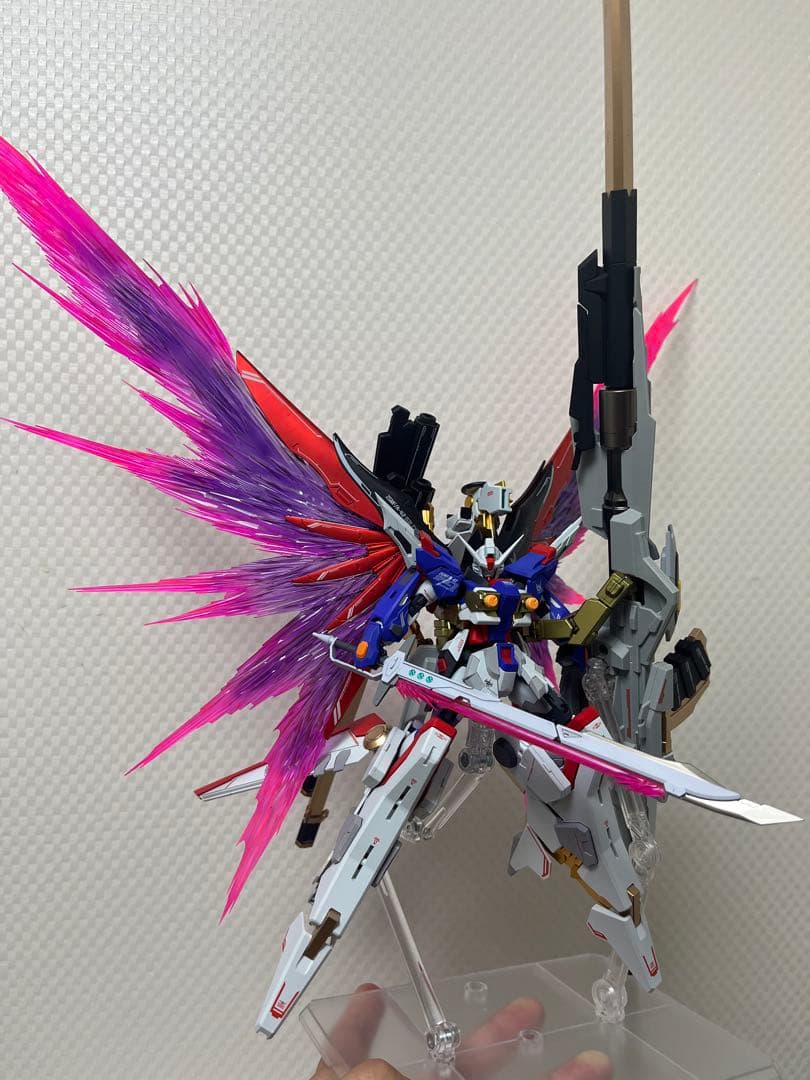 hgデスティニーガンダム SpecII ゼウスシルエット&光の翼　完成品