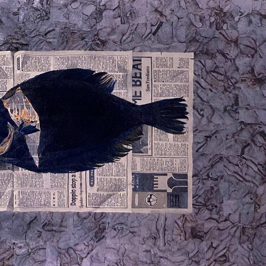 坂本幸重、【文字の上で】、希少な額装用画集より、新品額装付、状態良好