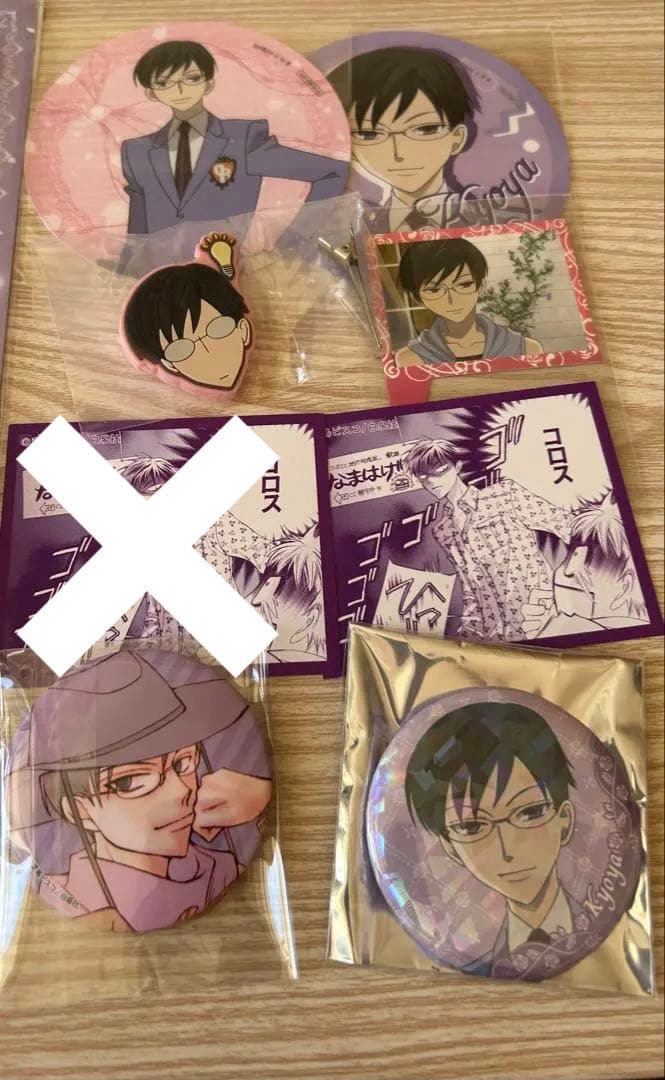 桜蘭高校ホスト部 鳳鏡夜 グッズ セット 缶バッジ アクスタ 韓国カフェ