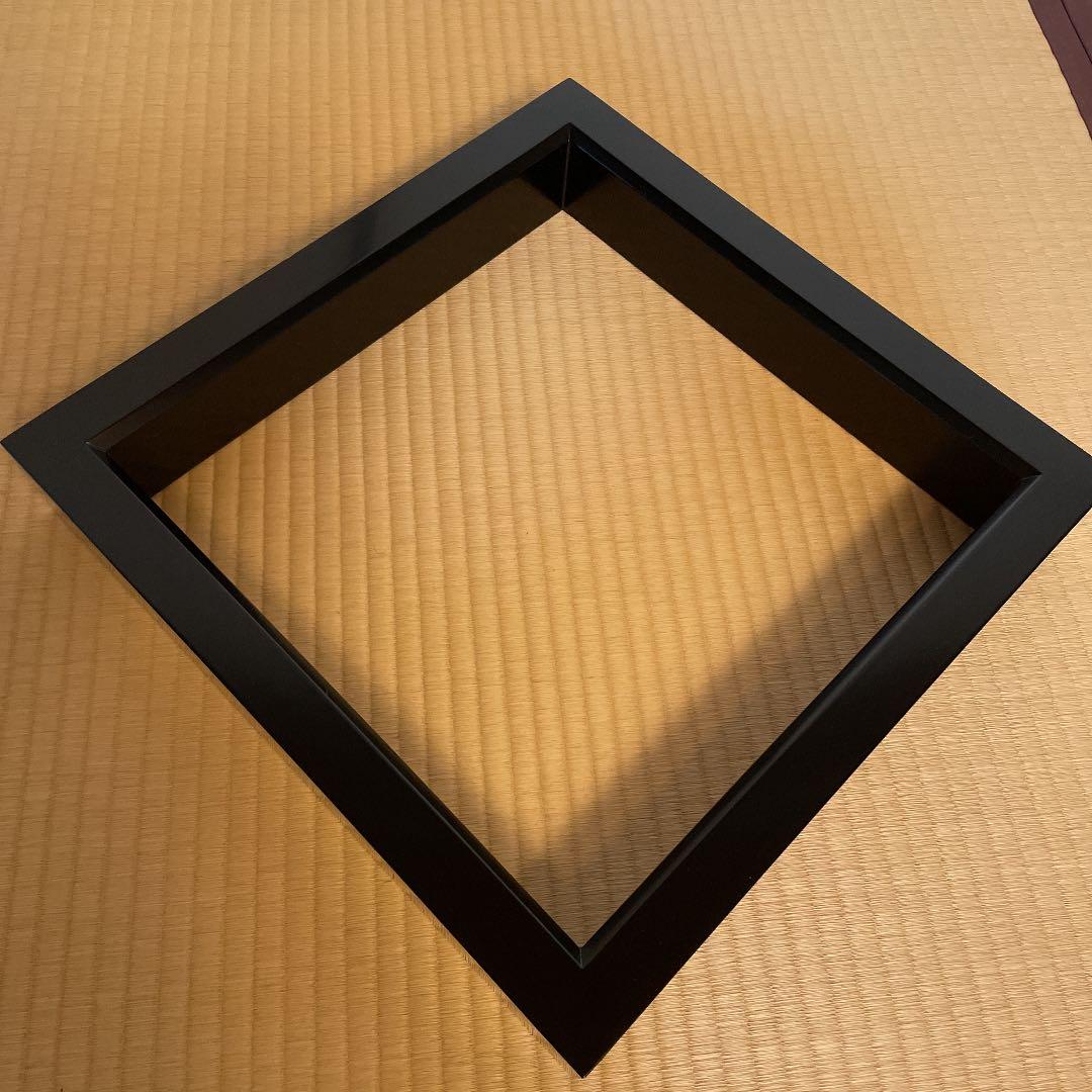 お値下げ！　茶道具　真塗 黒　炉縁　平安光入作　桐共箱