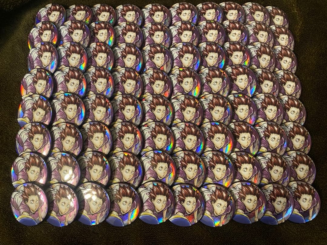 ハイキュー 激闘!! ギラギラ缶バッジ 天童覚 アニメイト 80個 A3 痛バ