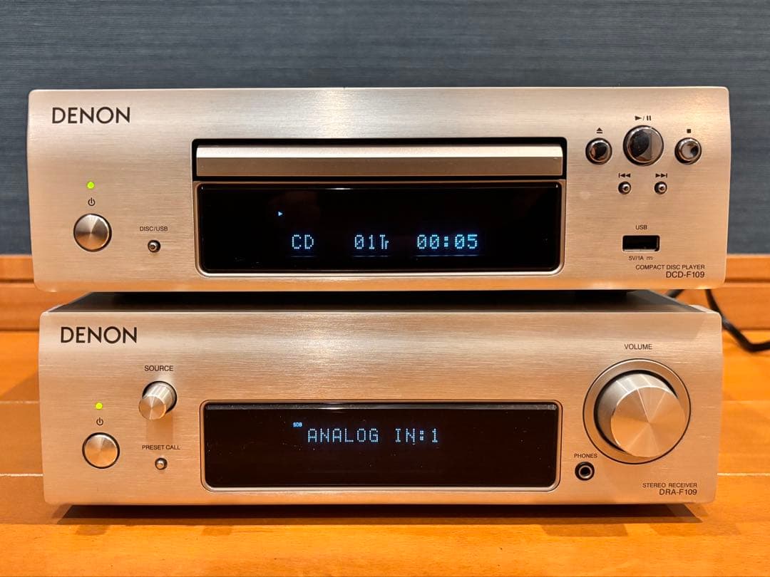 ★ DENON DRA-F109 DCD-F109 ステレオレシーバー セット