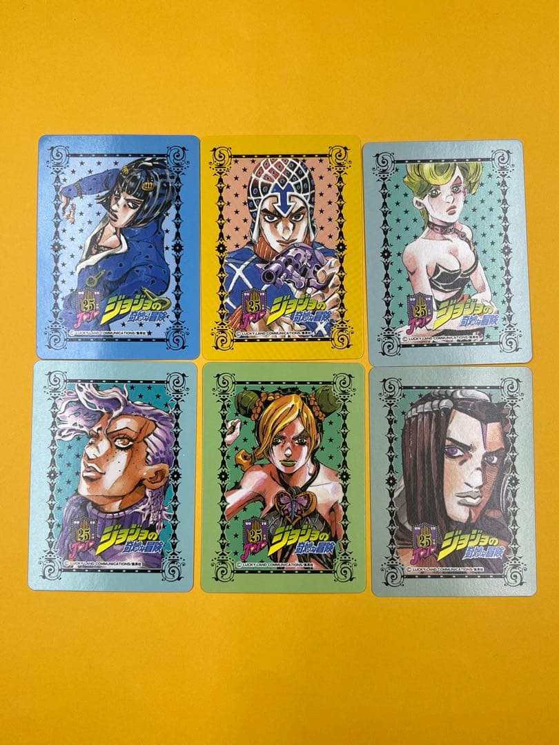 【開封品・全42種コンプ】ジョジョの奇妙な冒険 25周年 メモリアルカードセット