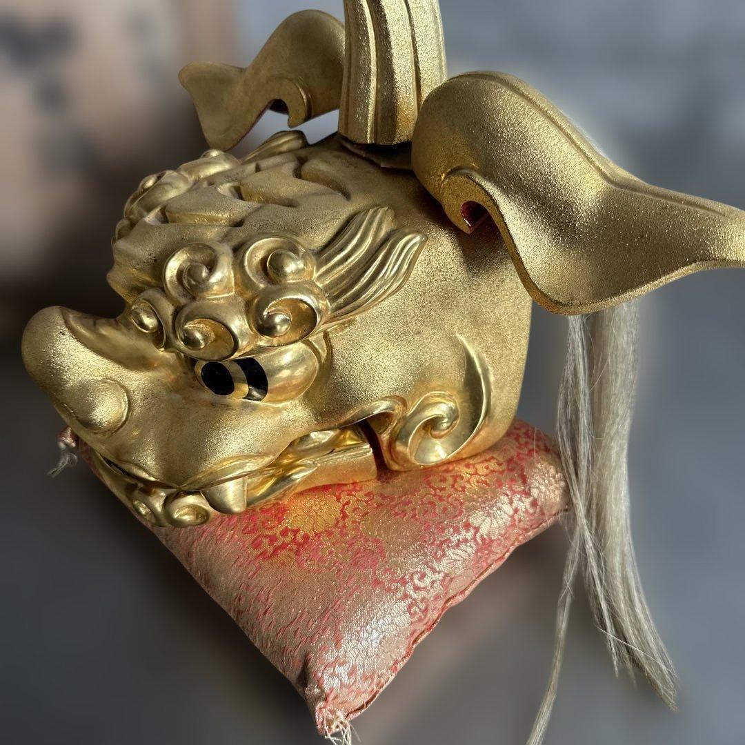 お値下げ❣️迫力のお品‼️木彫　獅子頭