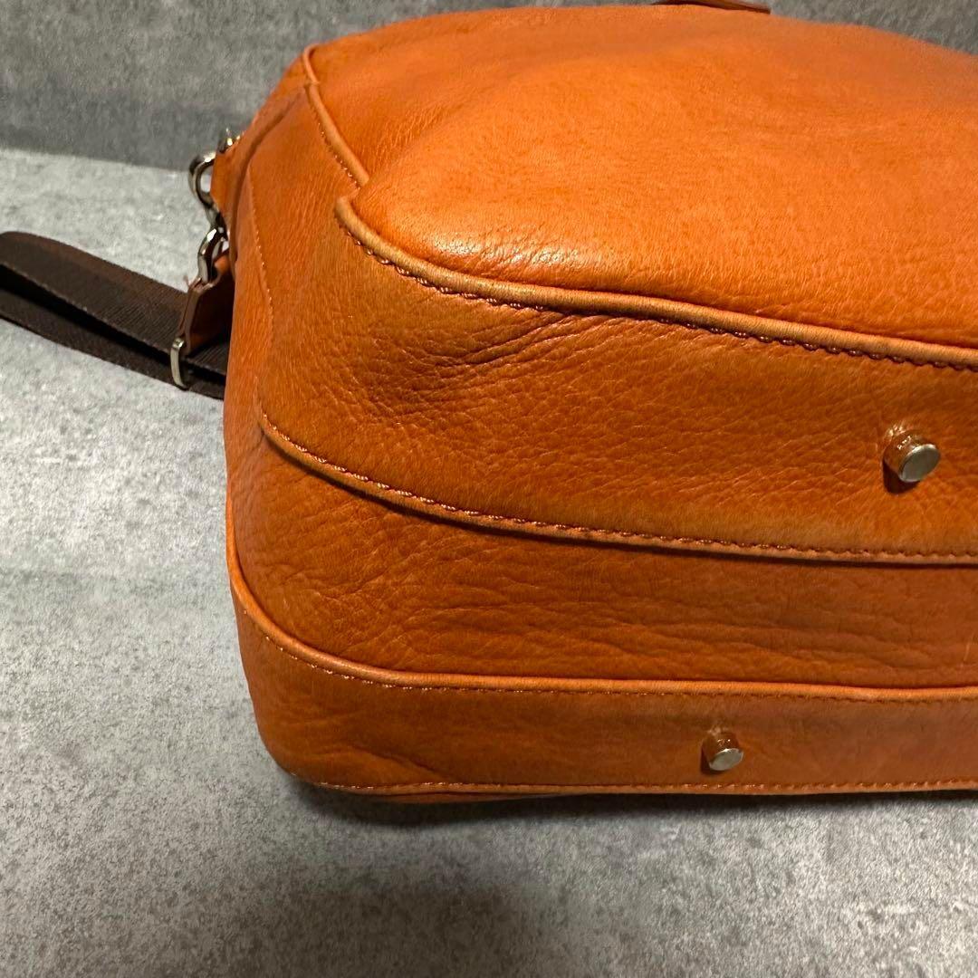 アニアリ　ビジネスバッグ　2way ショルダー　キャメル