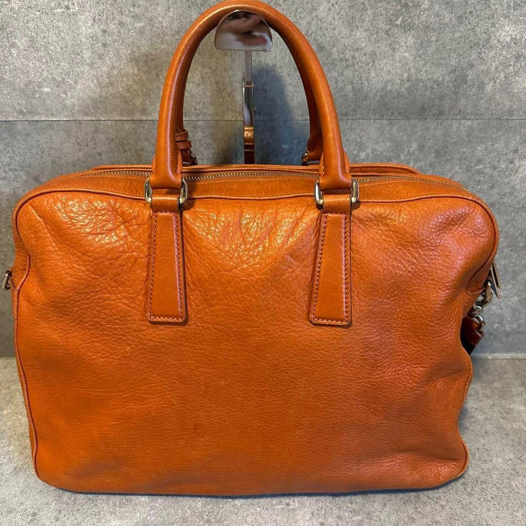 アニアリ　ビジネスバッグ　2way ショルダー　キャメル