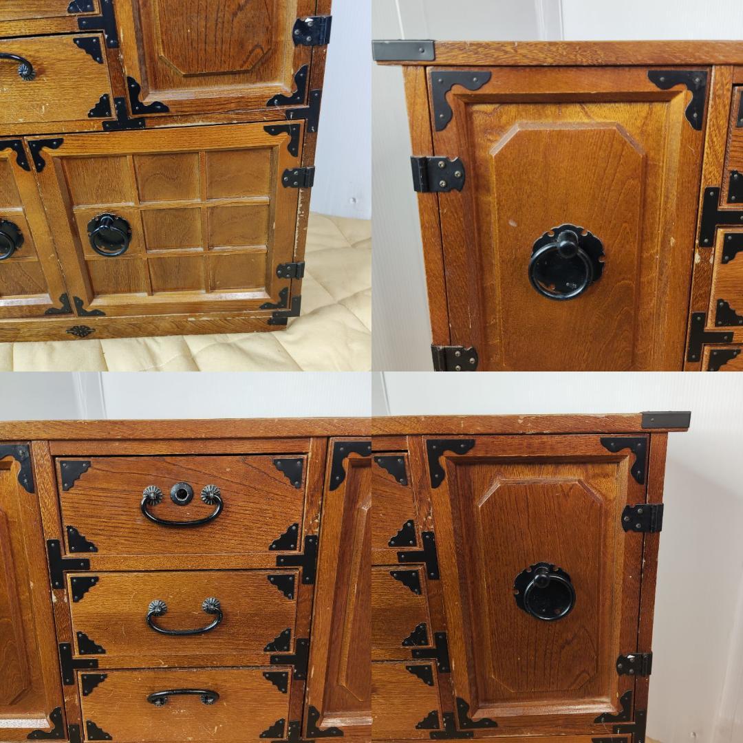 希少 鍵付き　箪笥 裁縫箱 木箱 からくり 隠し有り 古道具 和ダンス レトロ