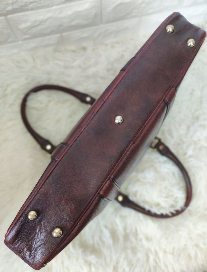 ☆美品☆GOLD PFEIL レザービジネスバッグ A4　本革　メンズ　ワイン