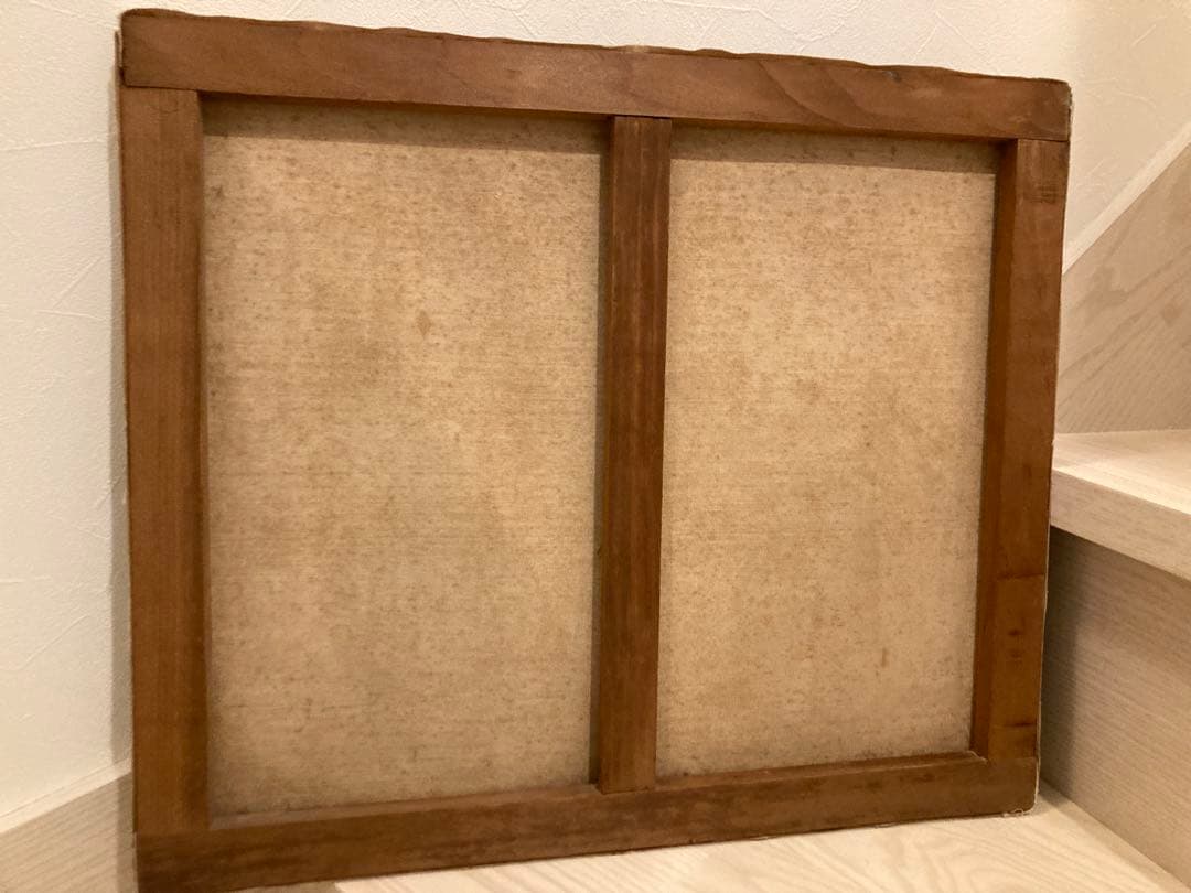 風景画 油彩画 フレーム付き