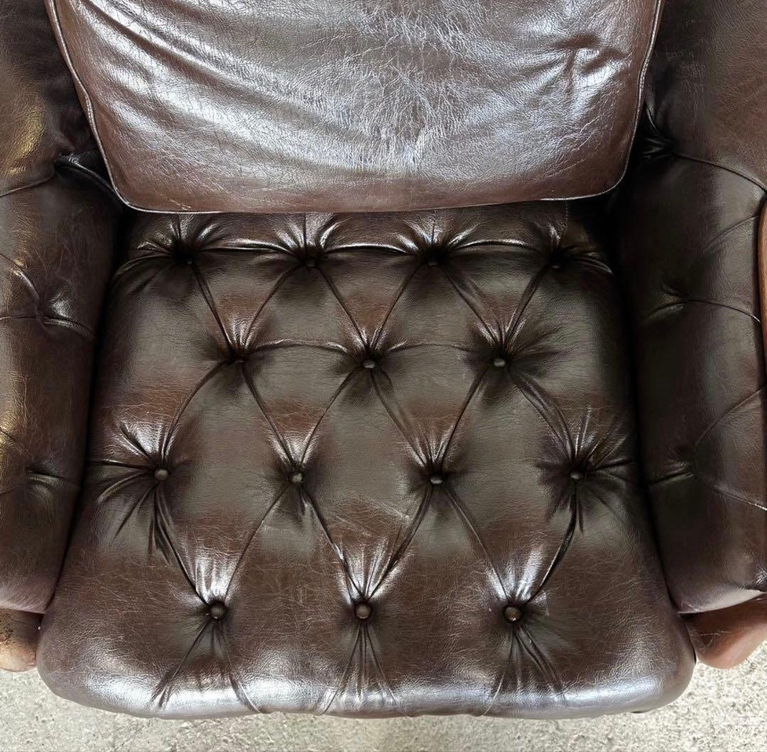 ✦最後の一脚✦マルニ木工 ベルサイユ 本革シングルソファ Mスムース