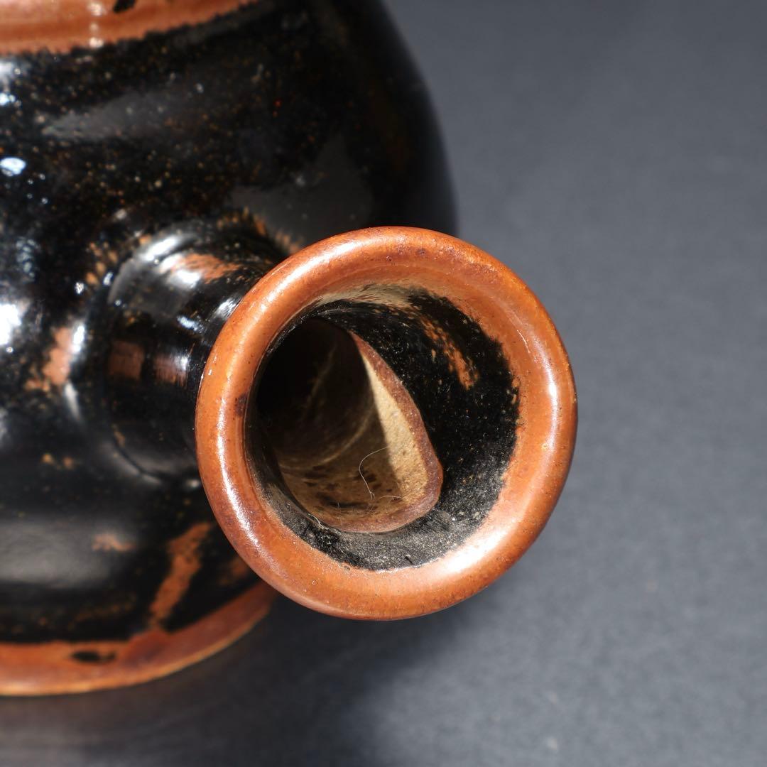 浜田庄司　黒釉急須　人間国宝　民藝　R1615K2